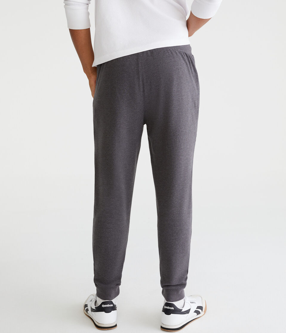 Aéropostale Solid Jogger Sweatpants Charcoal Heather Grey
