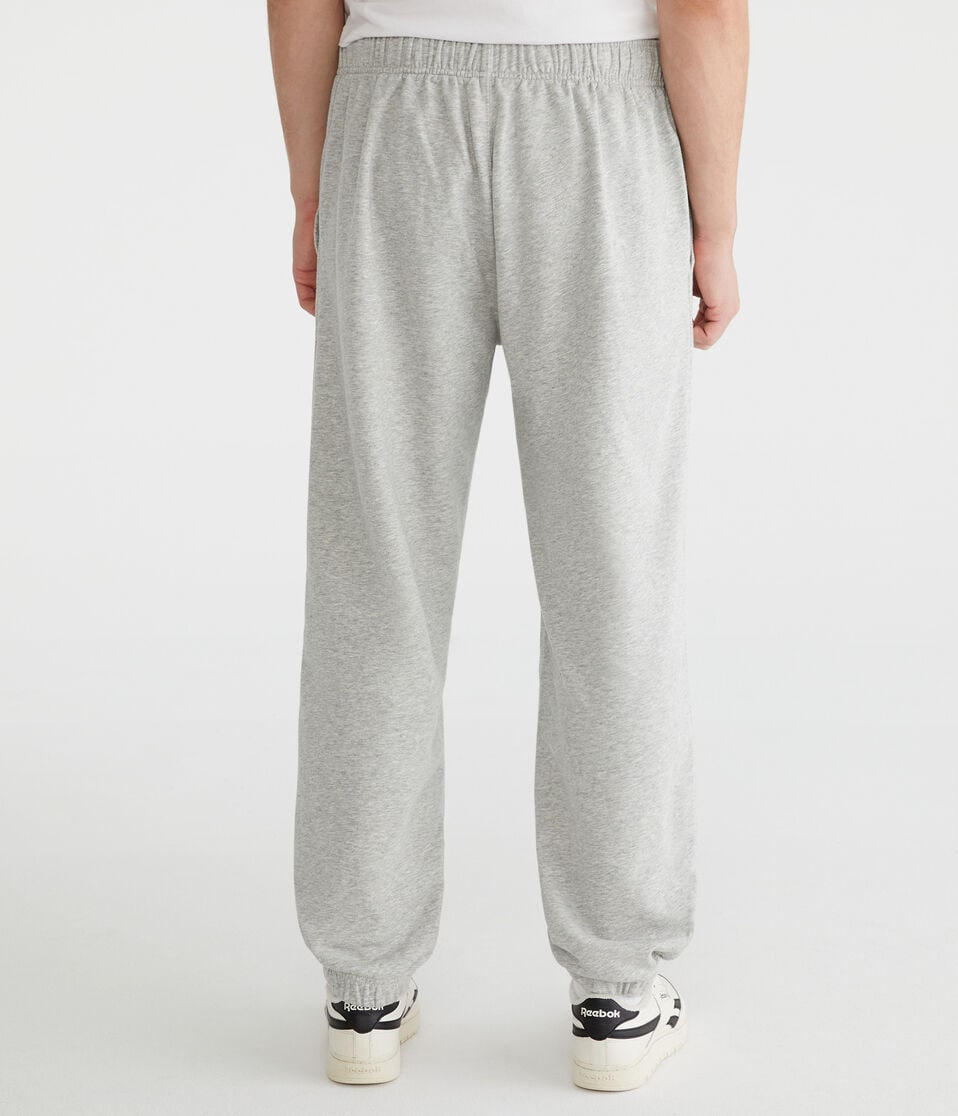 Aéropostale Solid Jogger Sweatpants Light Heather Grey