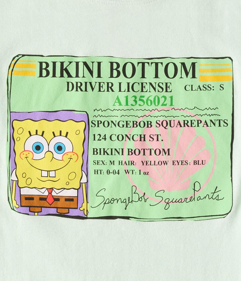 Aéropostale SpongeBob Driver's License Relaxed Graphic Tee Green