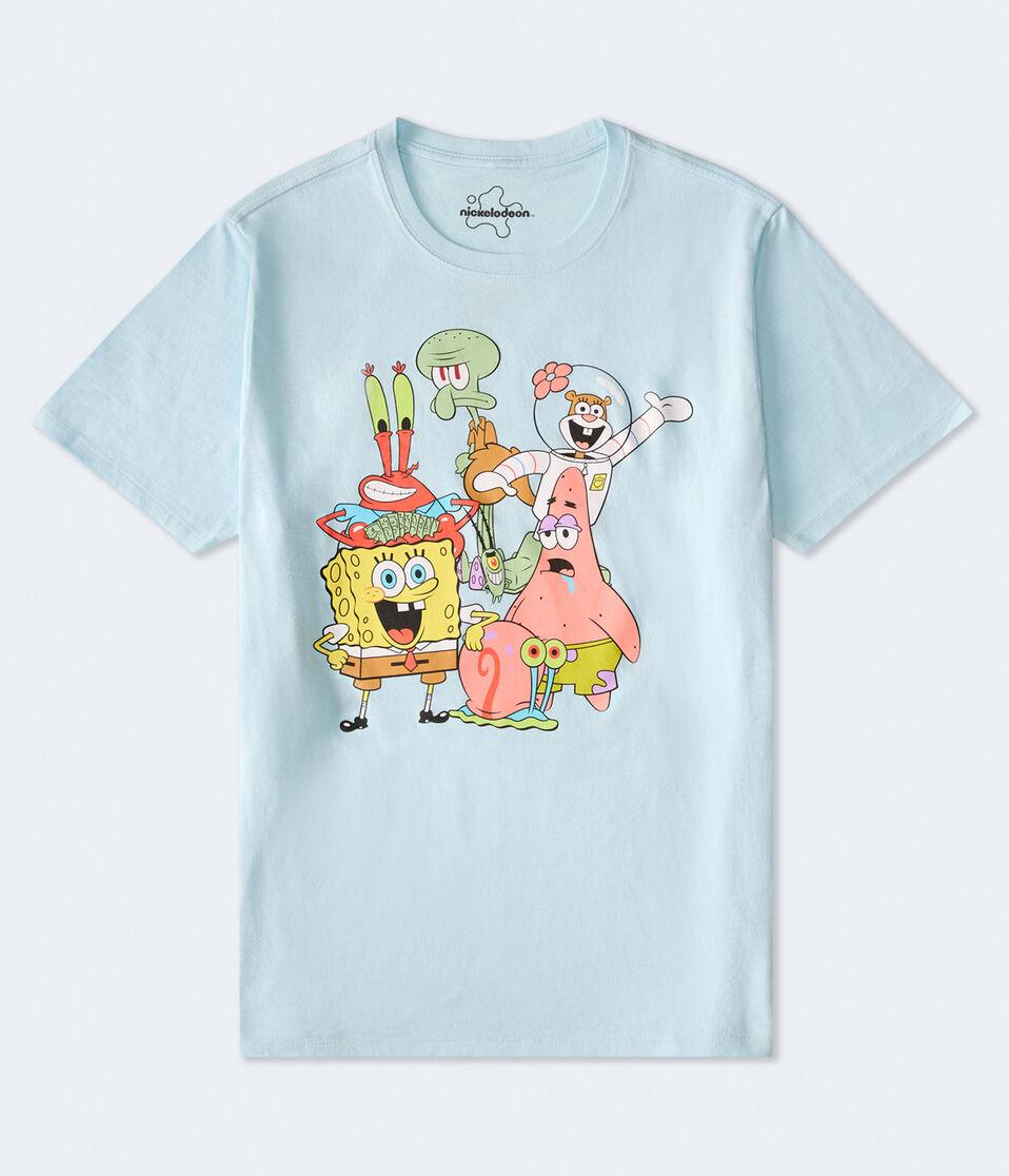 aéropostale SpongeBob & Friends Relaxed Graphic Tee blue