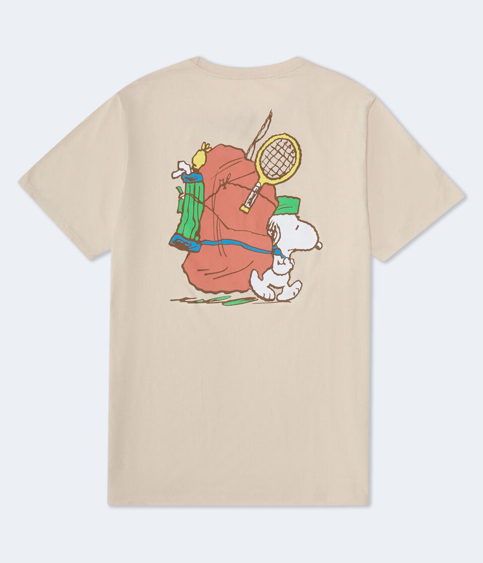 Aéropostale Sporty Snoopy Relaxed Graphic Tee Cream