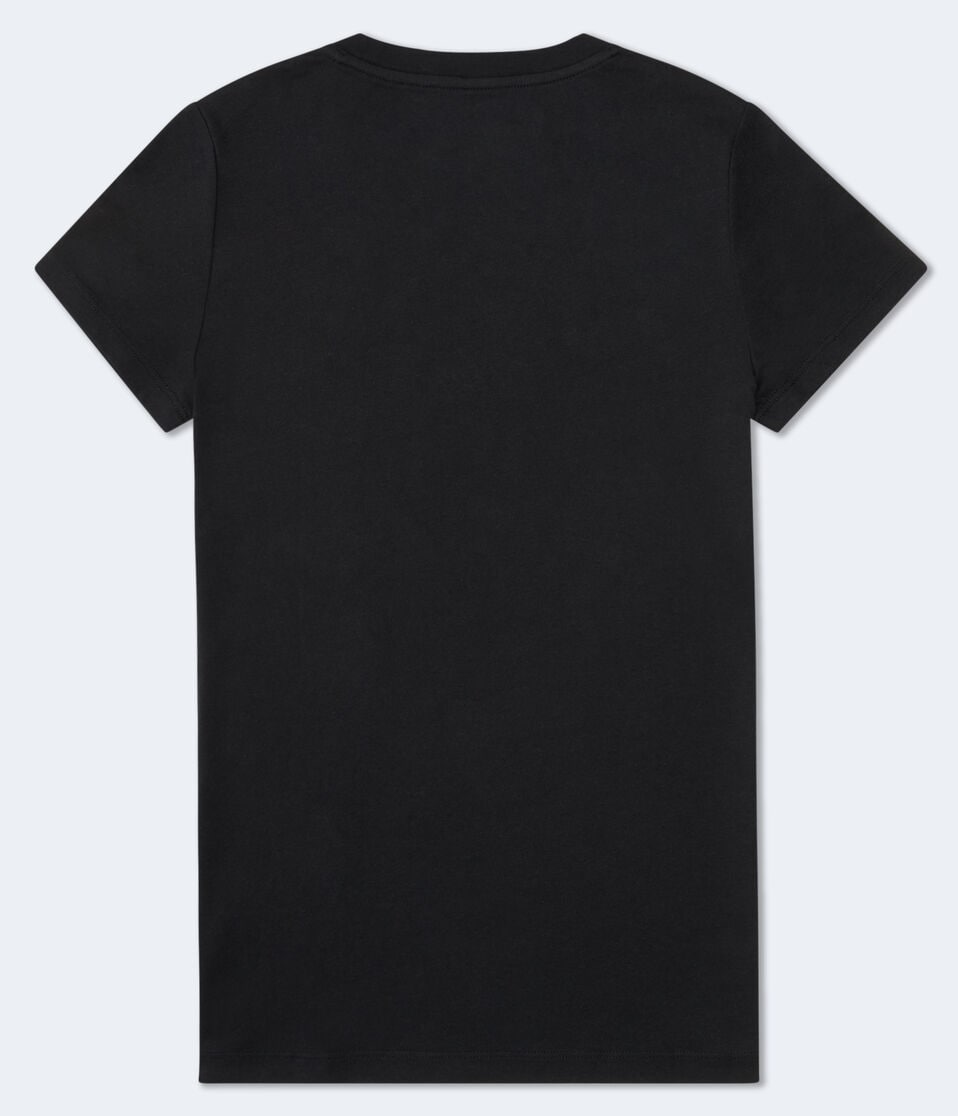 Aéropostale Stacked Aero Logo Graphic Tee Black Fox