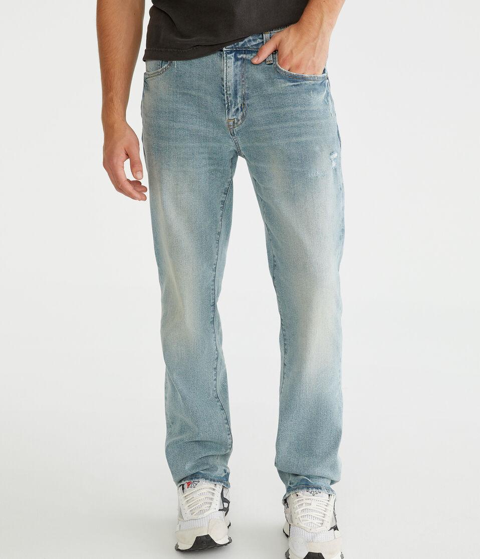 aéropostale Straight Premium Jean with COOLMAX® Technology light wash