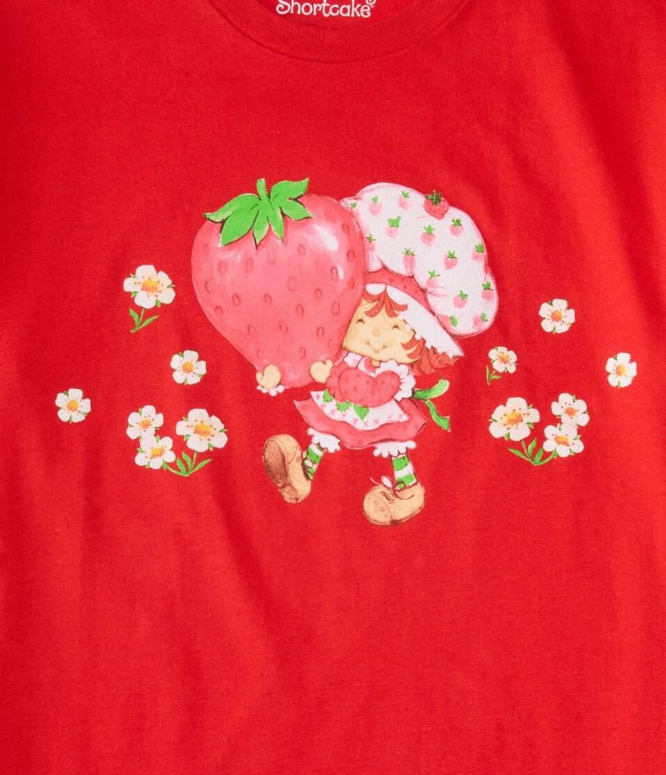 Aéropostale Strawberry Shortcake Oversized Graphic Tee Red