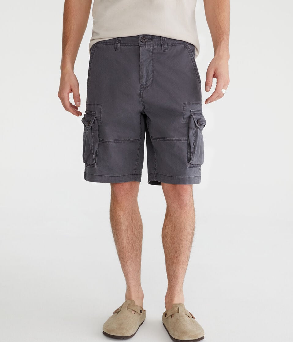 aéropostale Stretch Twill Cargo Shorts 10" chateau grey