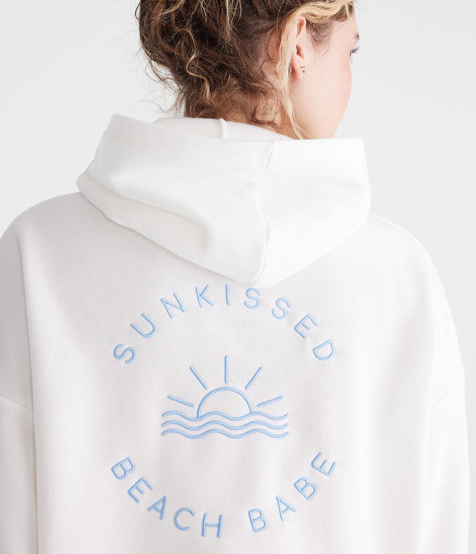 Aéropostale Sunkissed Beach Babe Pullover Hoodie Gardenia