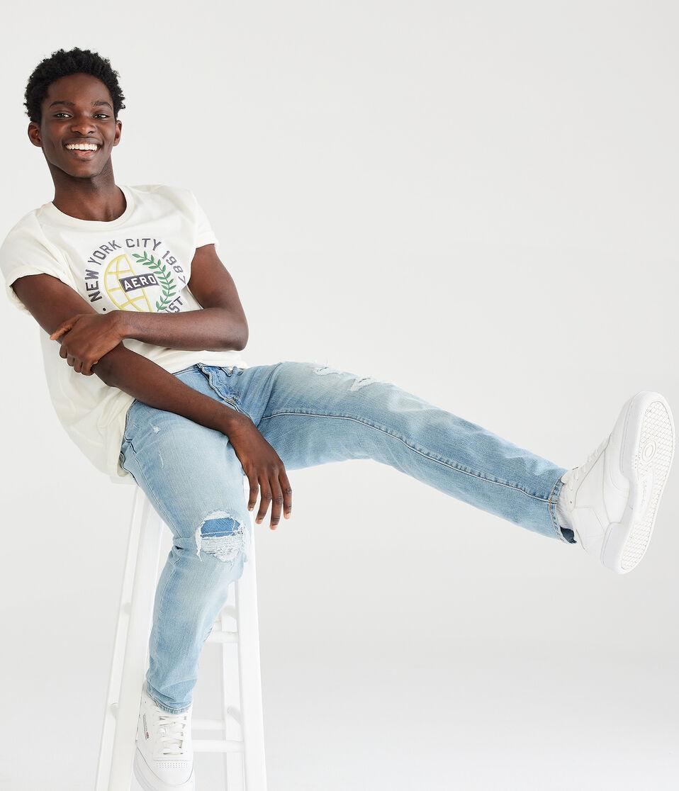 Aéropostale Super Skinny Performance Jean With TruTemp365® Technology Light Wash