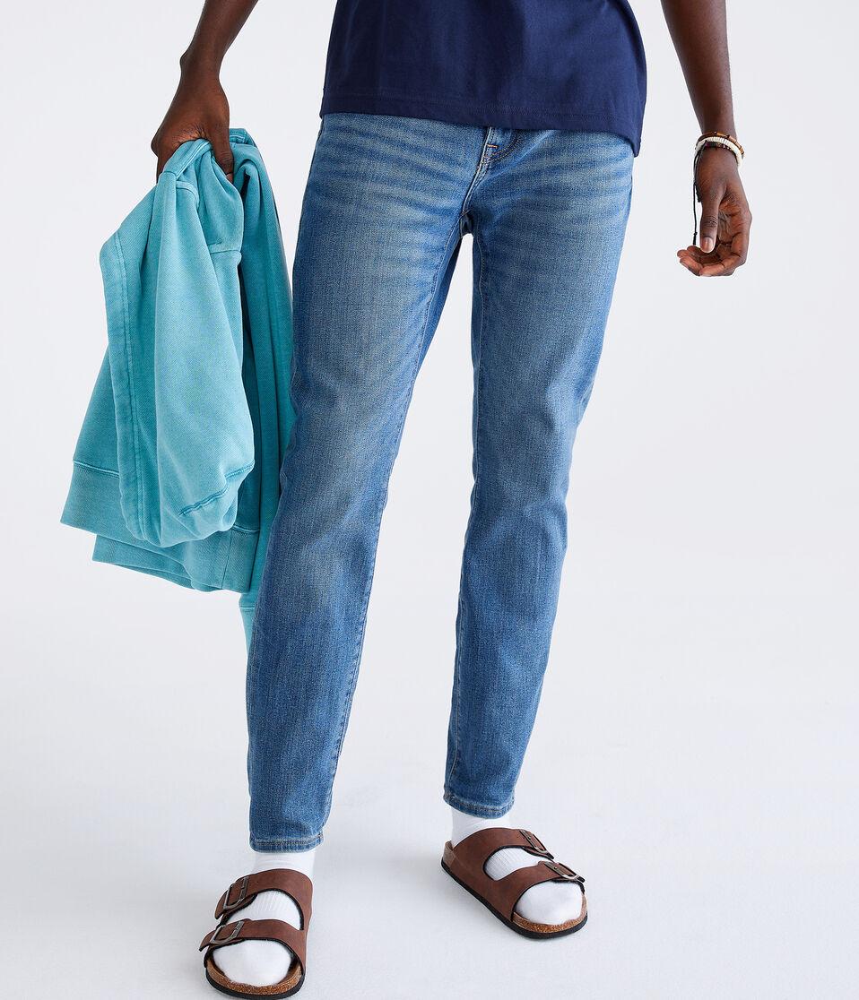 Aéropostale Super Skinny Performance Jean With TruTemp365® Technology Medium Wash