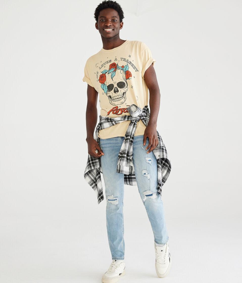 Aéropostale Super Skinny Premium Jean With COOLMAX® Technology Light Wash