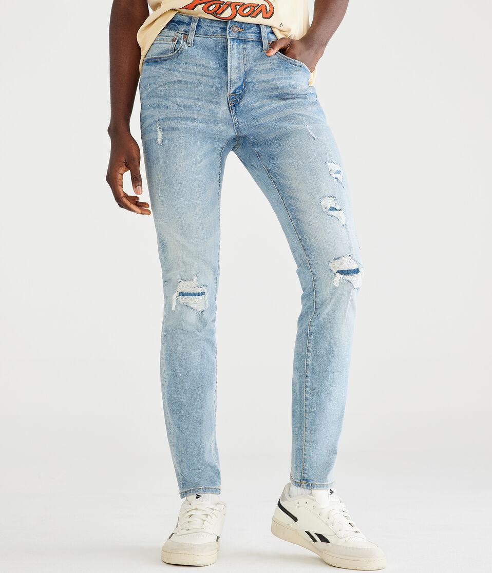 Aéropostale Super Skinny Premium Jean With COOLMAX® Technology Light Wash