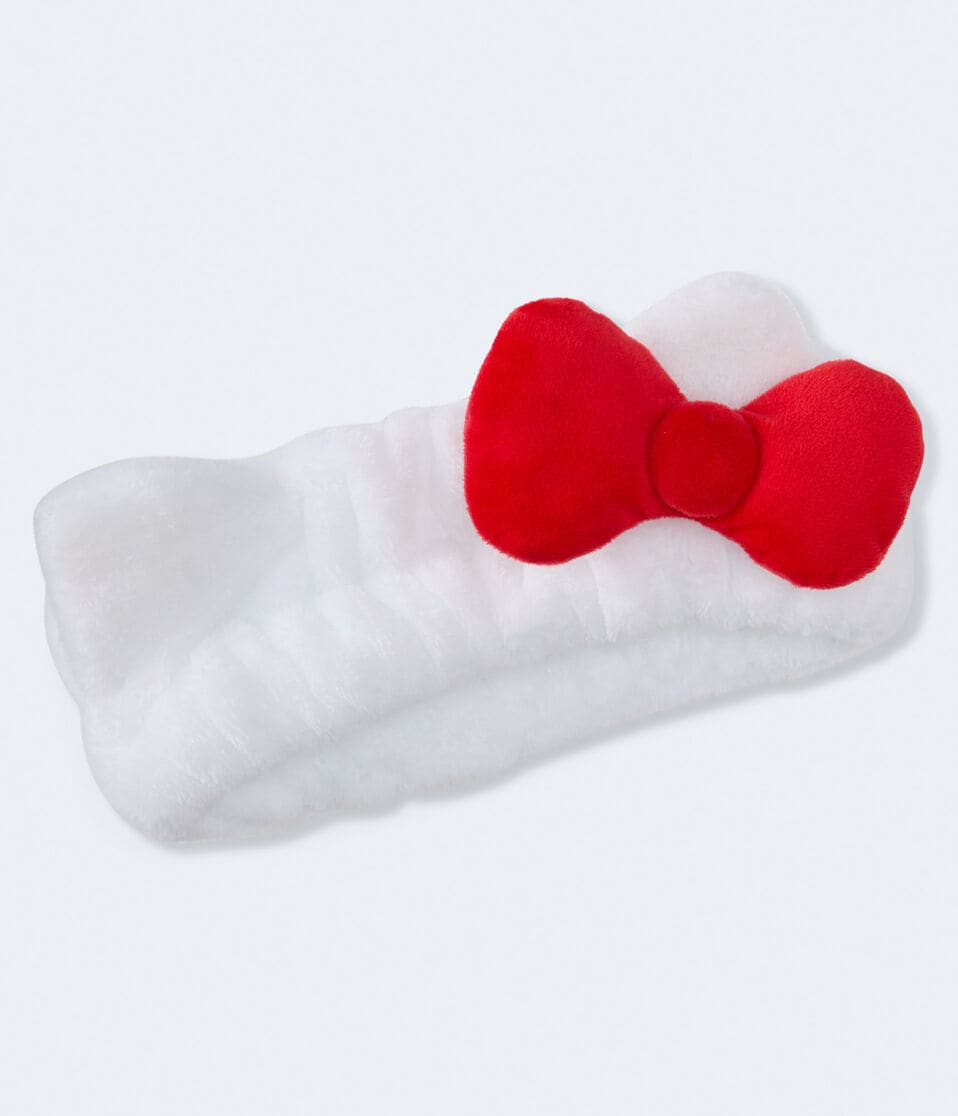Aéropostale The Crème Shop X Hello Kitty Plush Spa Headband White