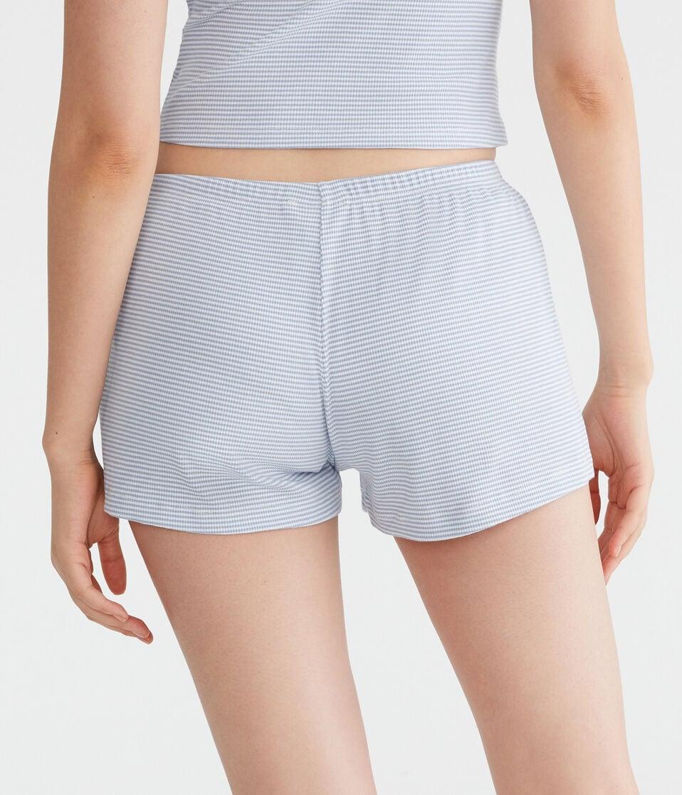 Aéropostale Thin Stripe Knit Sleep Shorts Royal Blue