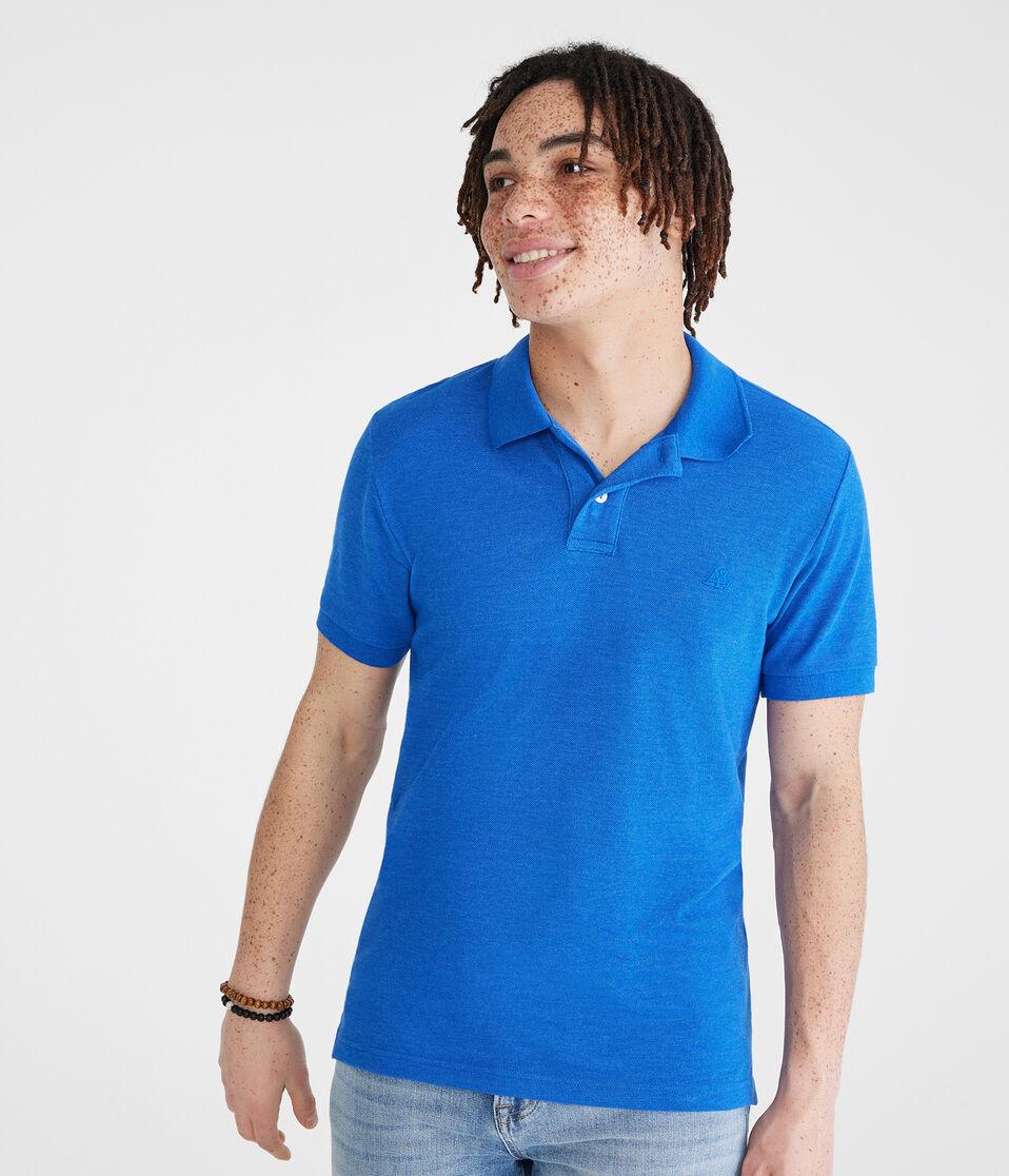 aéropostale Tonal A87 Logo Piqué Polo atlantic deep