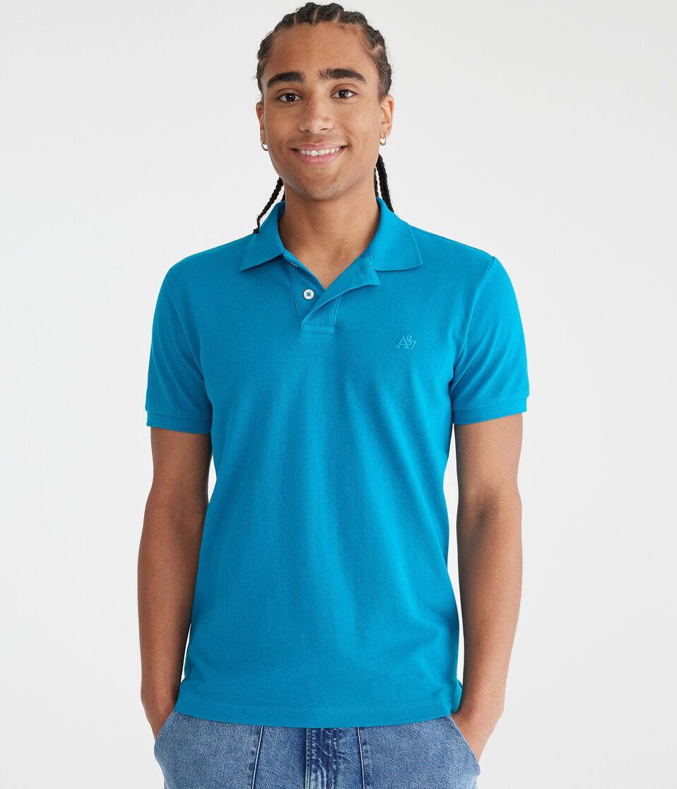 Aéropostale Tonal A87 Logo Piqué Polo Ocean Pacific