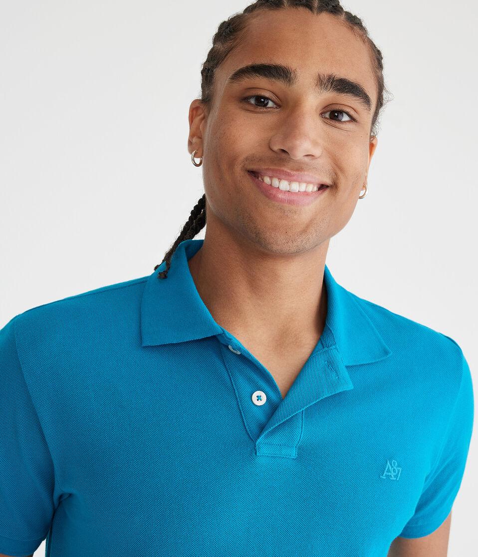 aéropostale Tonal A87 Logo Piqué Polo ocean pacific