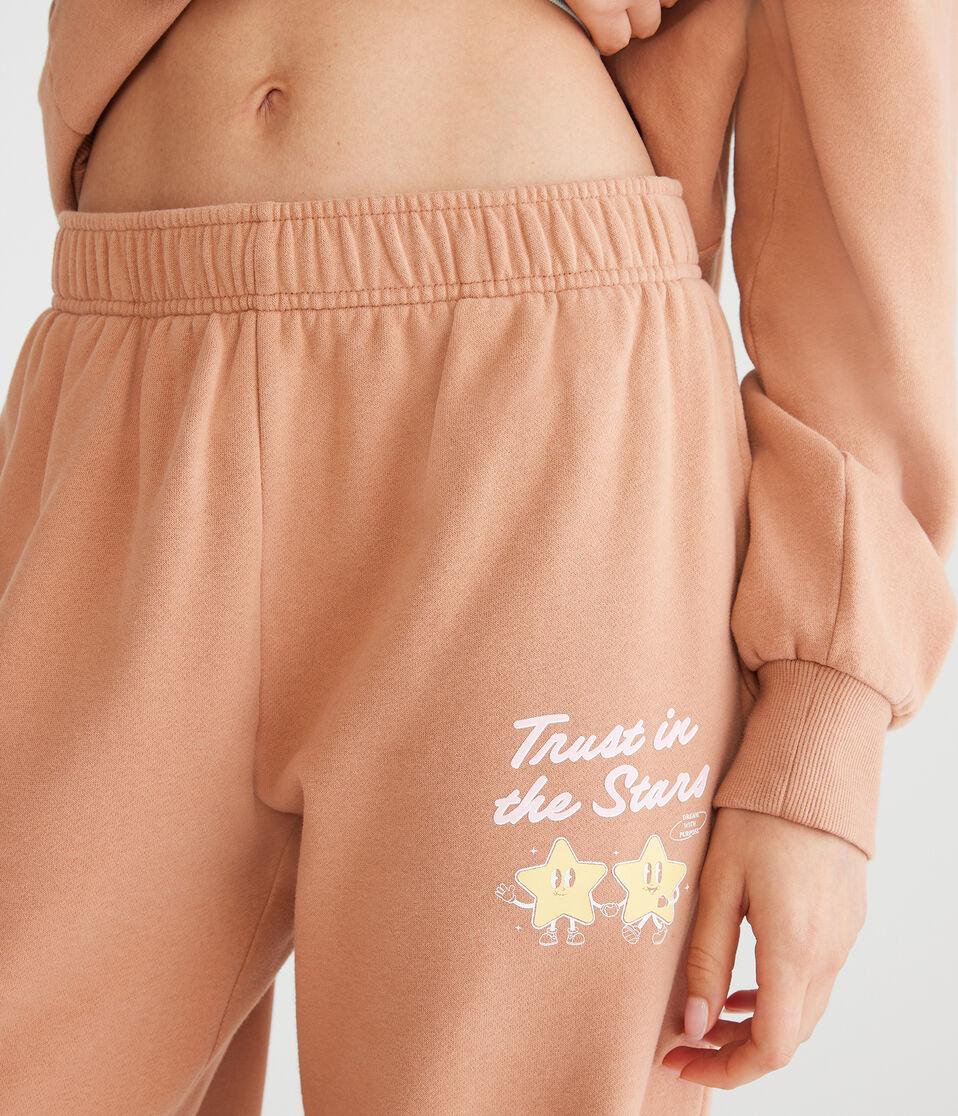 Aéropostale Trust In The Stars Straight Leg Sweatpants Sand Castle