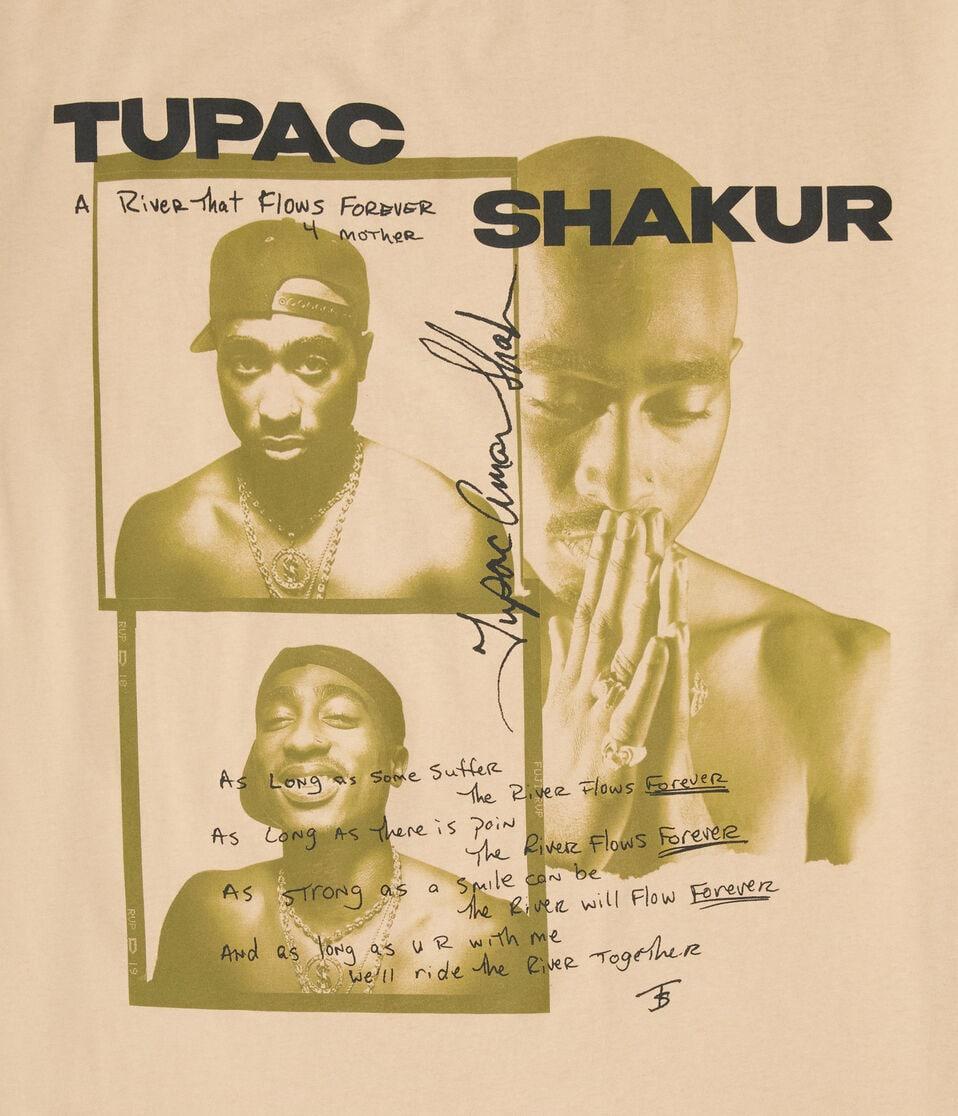 Aéropostale Tupac River Flows Forever Relaxed Graphic Tee Cream