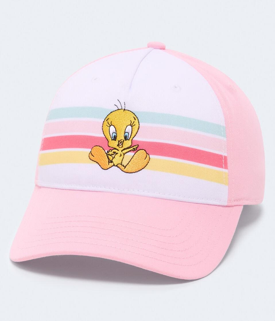 aéropostale Tweety Bird Stripes Adjustable Hat pink
