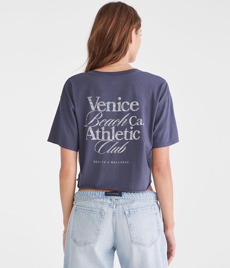 aéropostale Venice Beach Notch-Neck Boyfriend Graphic Tee pavement