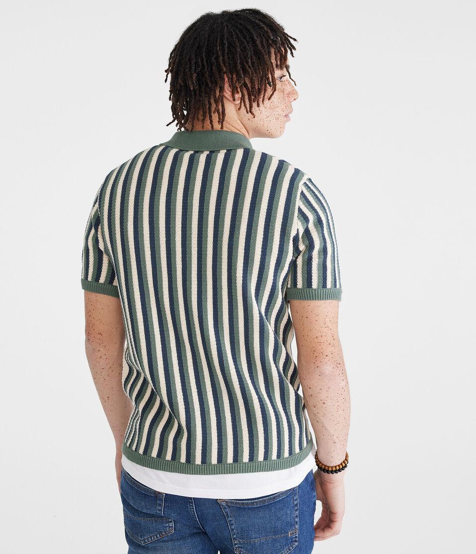 Aéropostale Vertical Stripe Sweater Polo South Padre