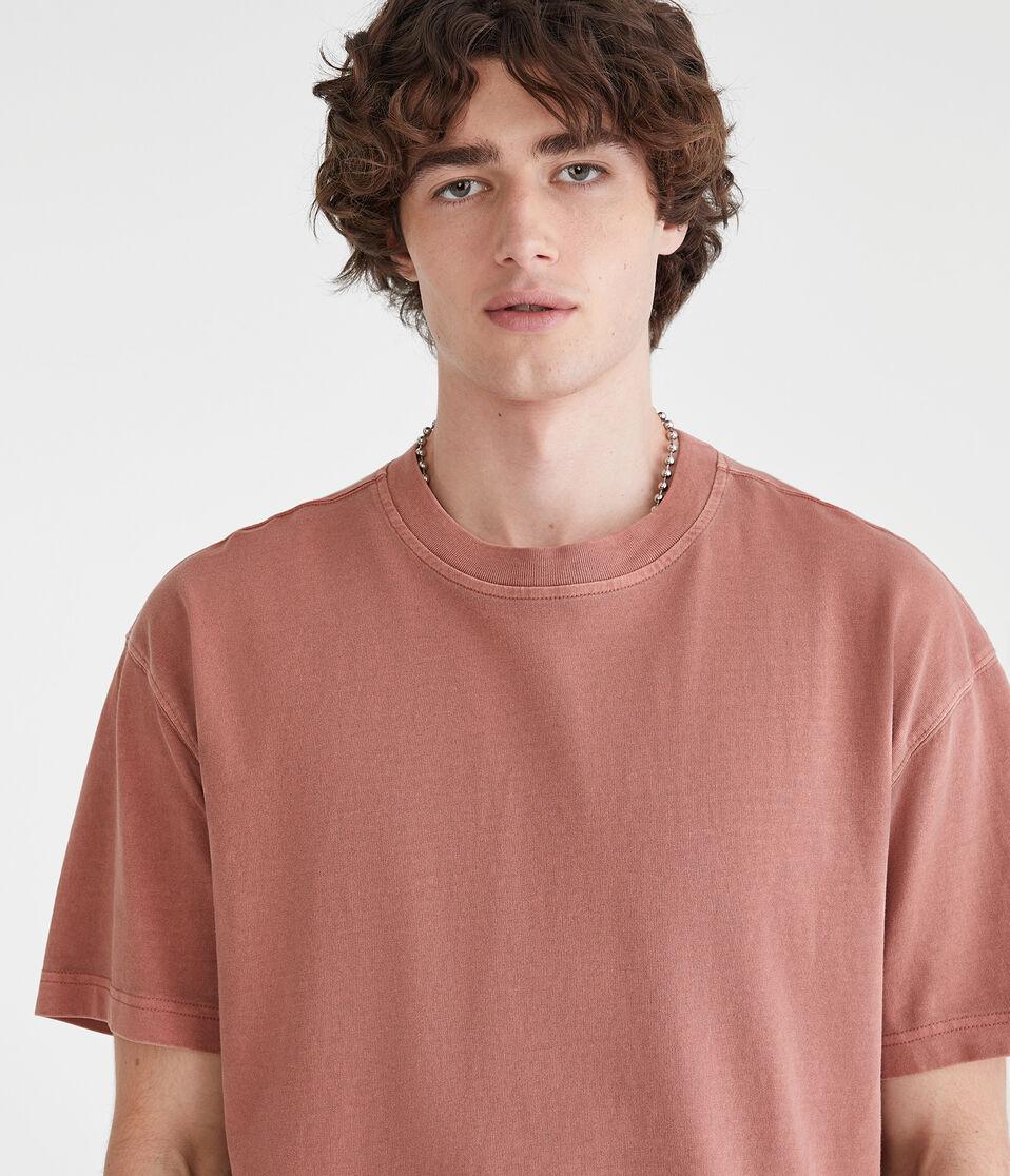 Aéropostale Washed Boxy Fit Crew Tee Dream Chocolate