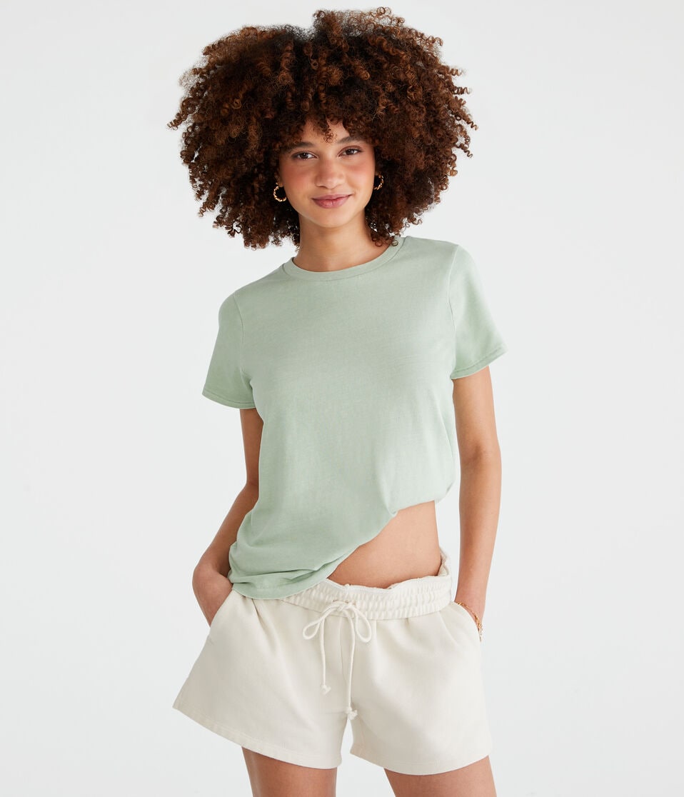 aéropostale Washed Vintage Fit Crew Tee organic olive
