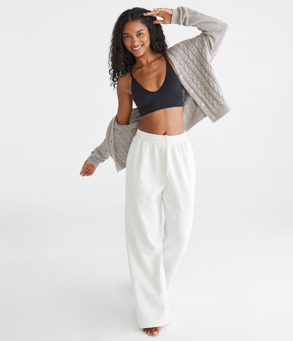 Aéropostale Wear 2 Ways Seamless Ribbed Bralette Black Fox