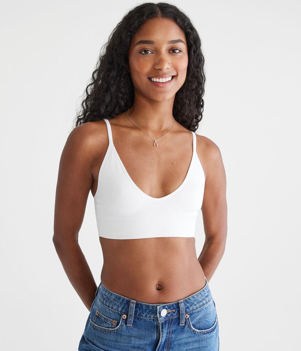 aéropostale Wear 2 Ways Seamless Ribbed Bralette bleach