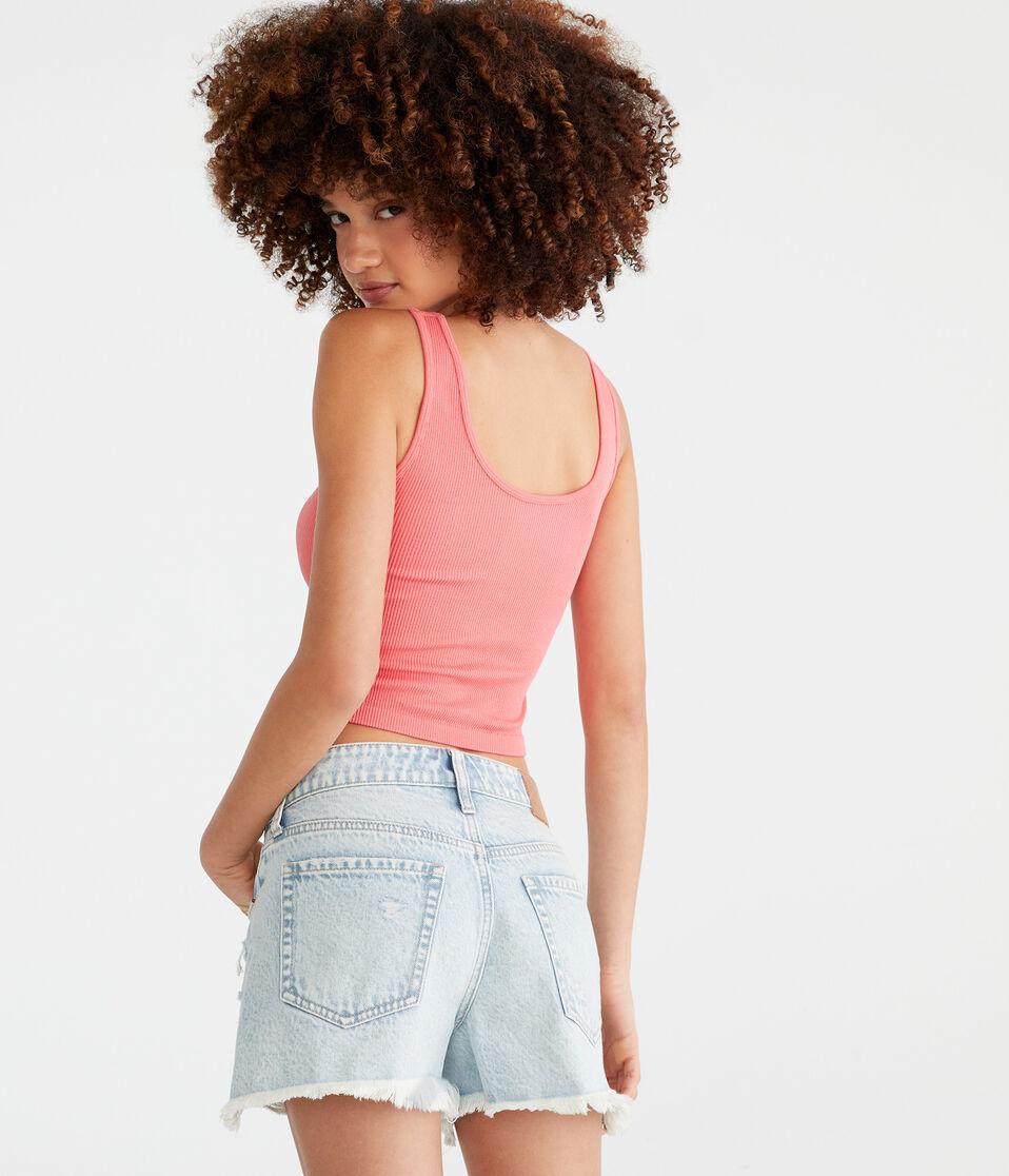 Aéropostale Wear 3 Ways Seamless Cropped Tank Burnt Coral