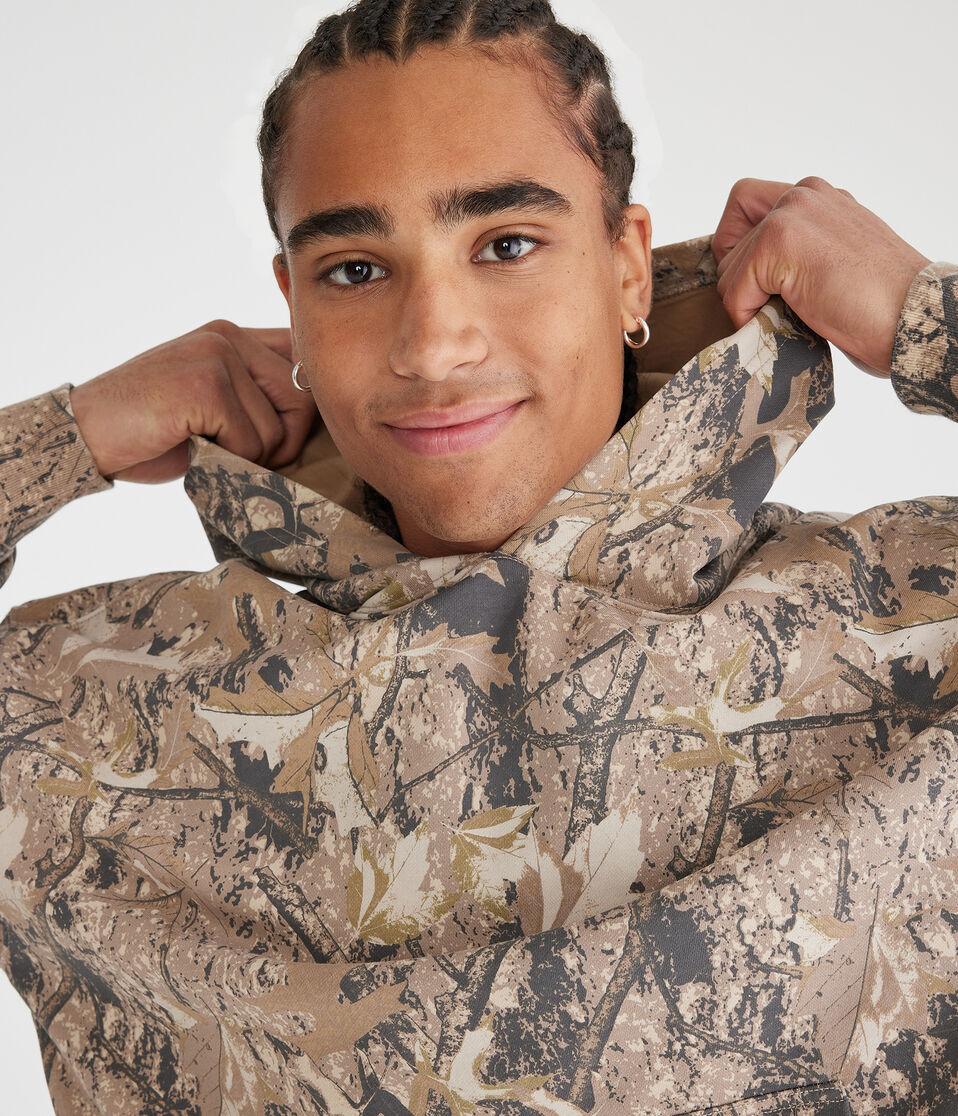 Aéropostale Woodland Camo Boxy Pullover Hoodie Multi