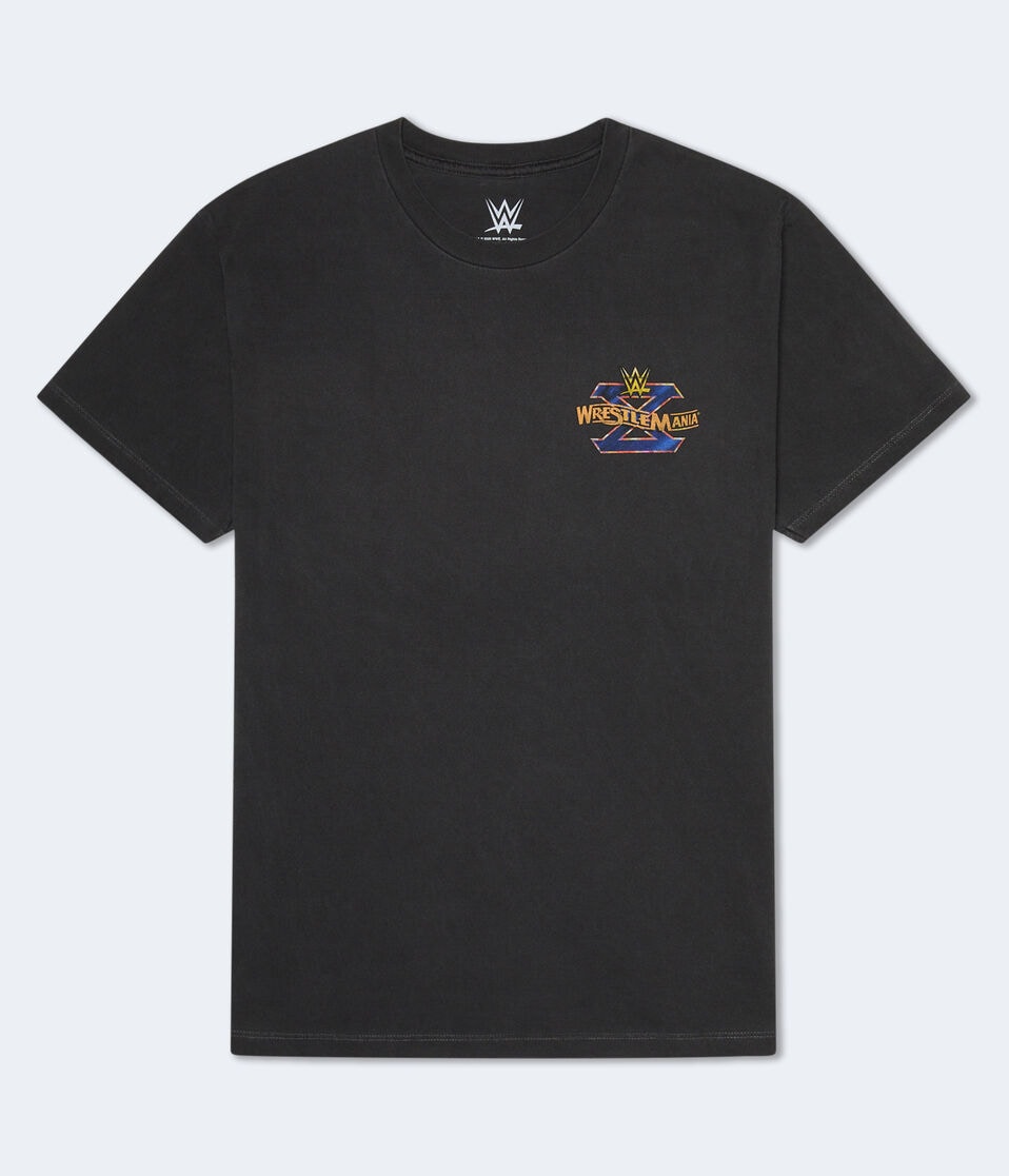Aéropostale WrestleMania X Relaxed Graphic Tee Washed Black