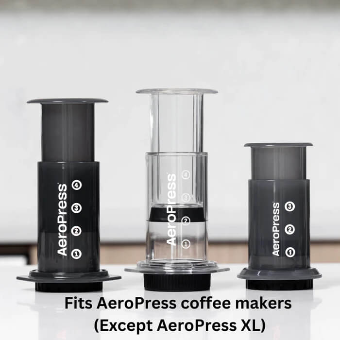 Aeropress AeroPress Flow Control Filter Cap Stainless Steel Filter And Paper Micro-Filters Bundle