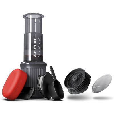 aeropress AeroPress Go Coffee Maker Stainless Steel Filter & Flow Control Filter Cap Bundle