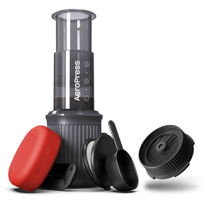 aeropress AeroPress Go Travel Coffee Maker & Flow Control Filter Cap Bundle