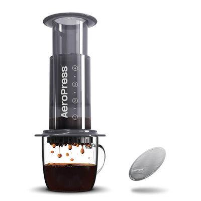 aeropress AeroPress Original Coffee Maker & Stainless Steel Filter Bundle