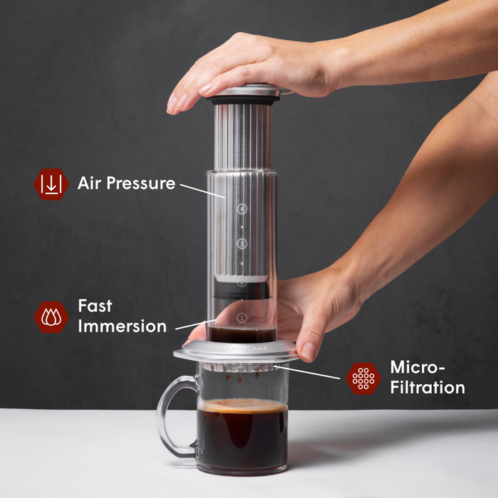 Aeropress AeroPress Premium + Stainless Steel Organizer Bundle
