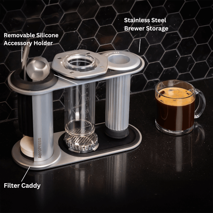 Aeropress AeroPress Premium + Stainless Steel Organizer Bundle