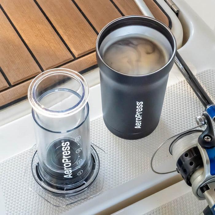 Aeropress Go Plus Travel Coffee System & Stainless Steel Filter Bundle