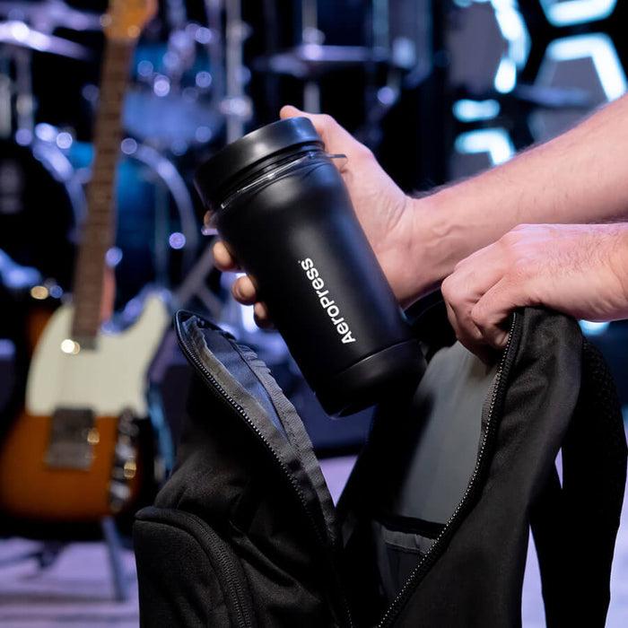 Aeropress Go Plus Travel Coffee System & Stainless Steel Filter Bundle