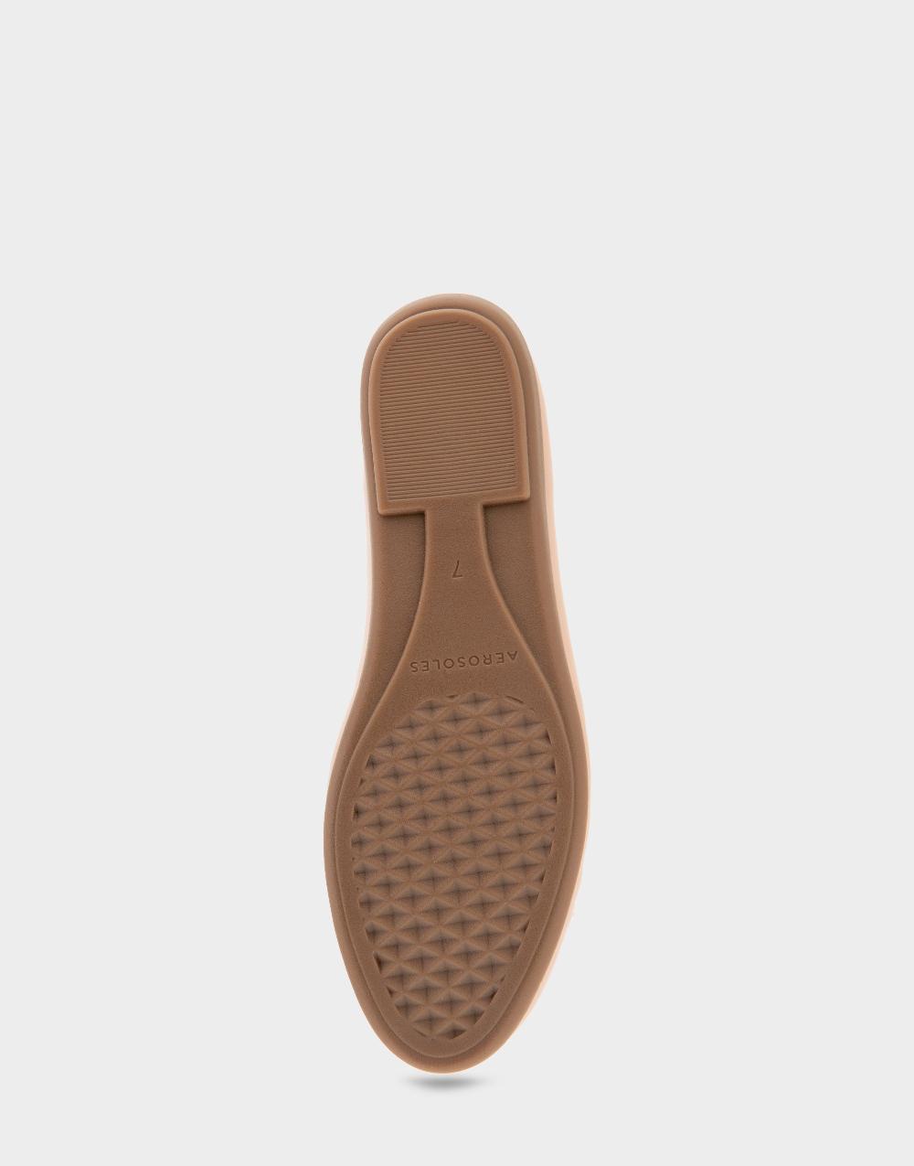 Aerosoles Comfortable Women's Ballet Flats In Cipria Patent Faux Leather