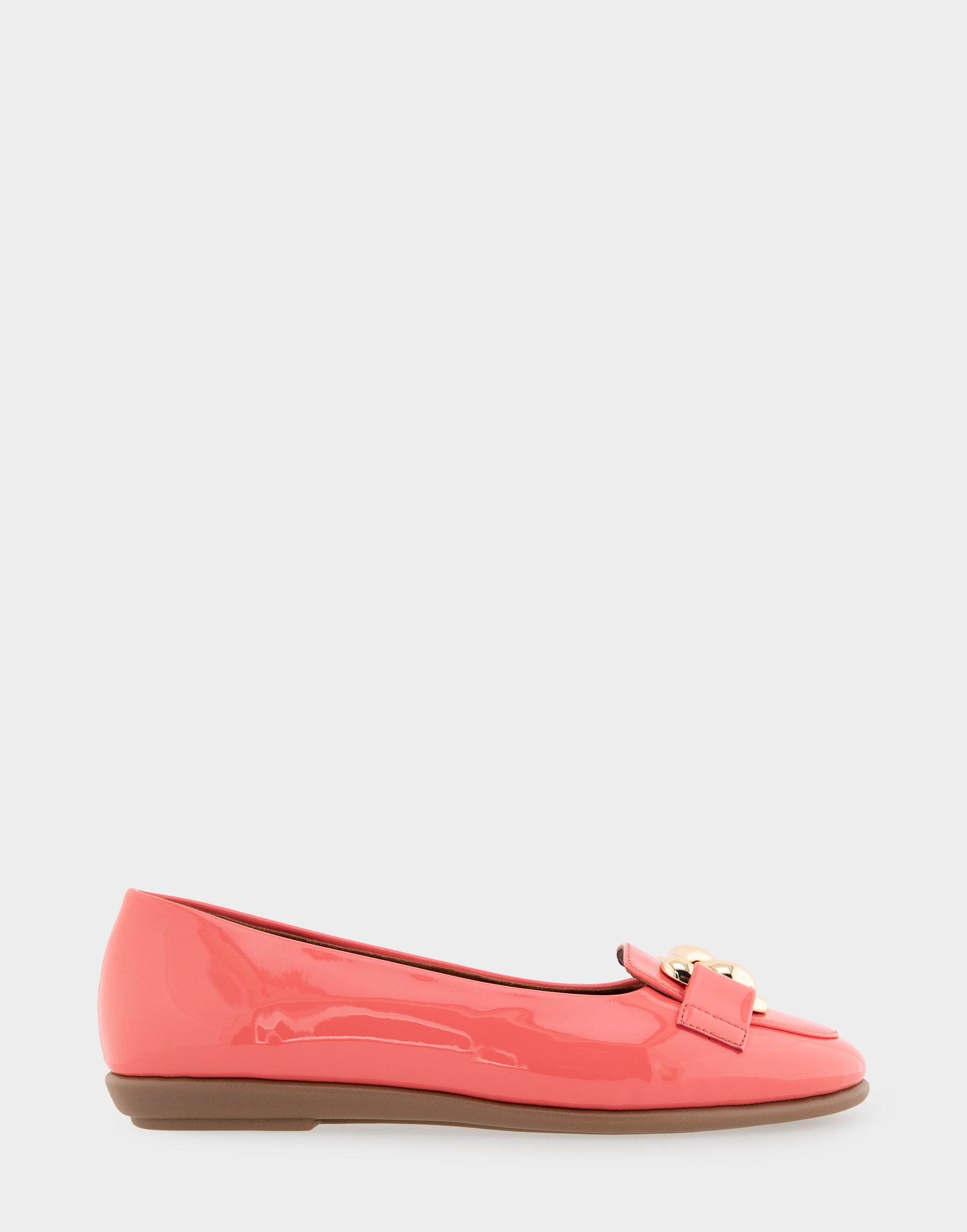 aerosoles Comfortable Women's Ballet Flats in Coral Patent Faux Leather