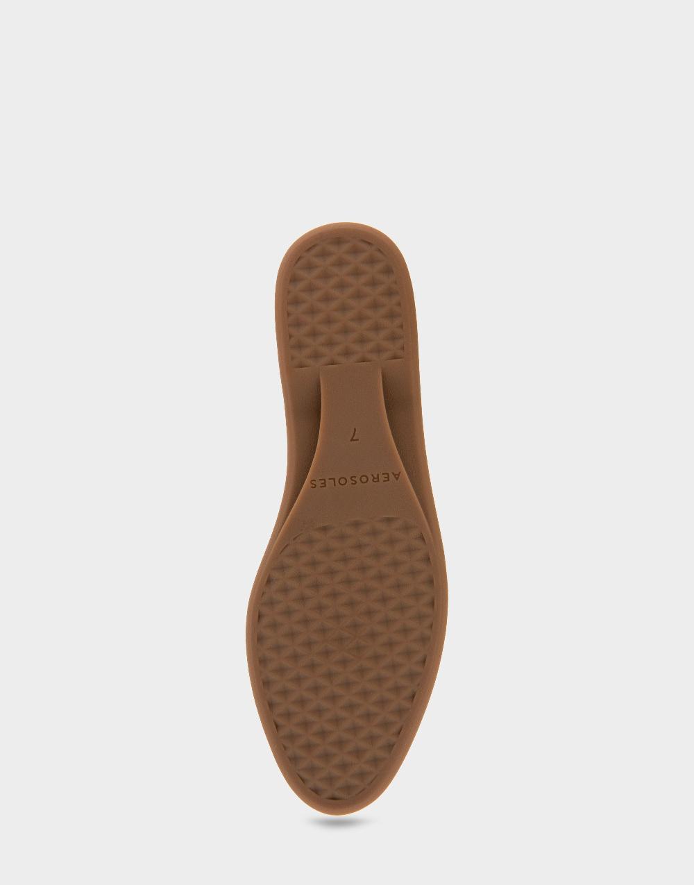 Aerosoles Comfortable Women's Ballet Flats In Silver Metallic Leather