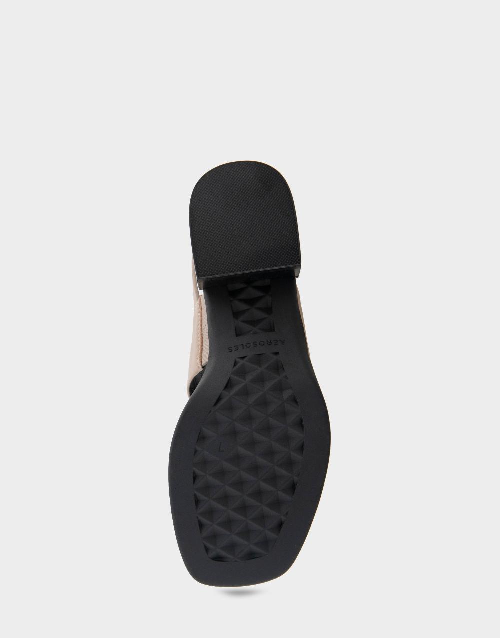 Aerosoles Comfortable Women's Block Heel Sandals In Stone Leather