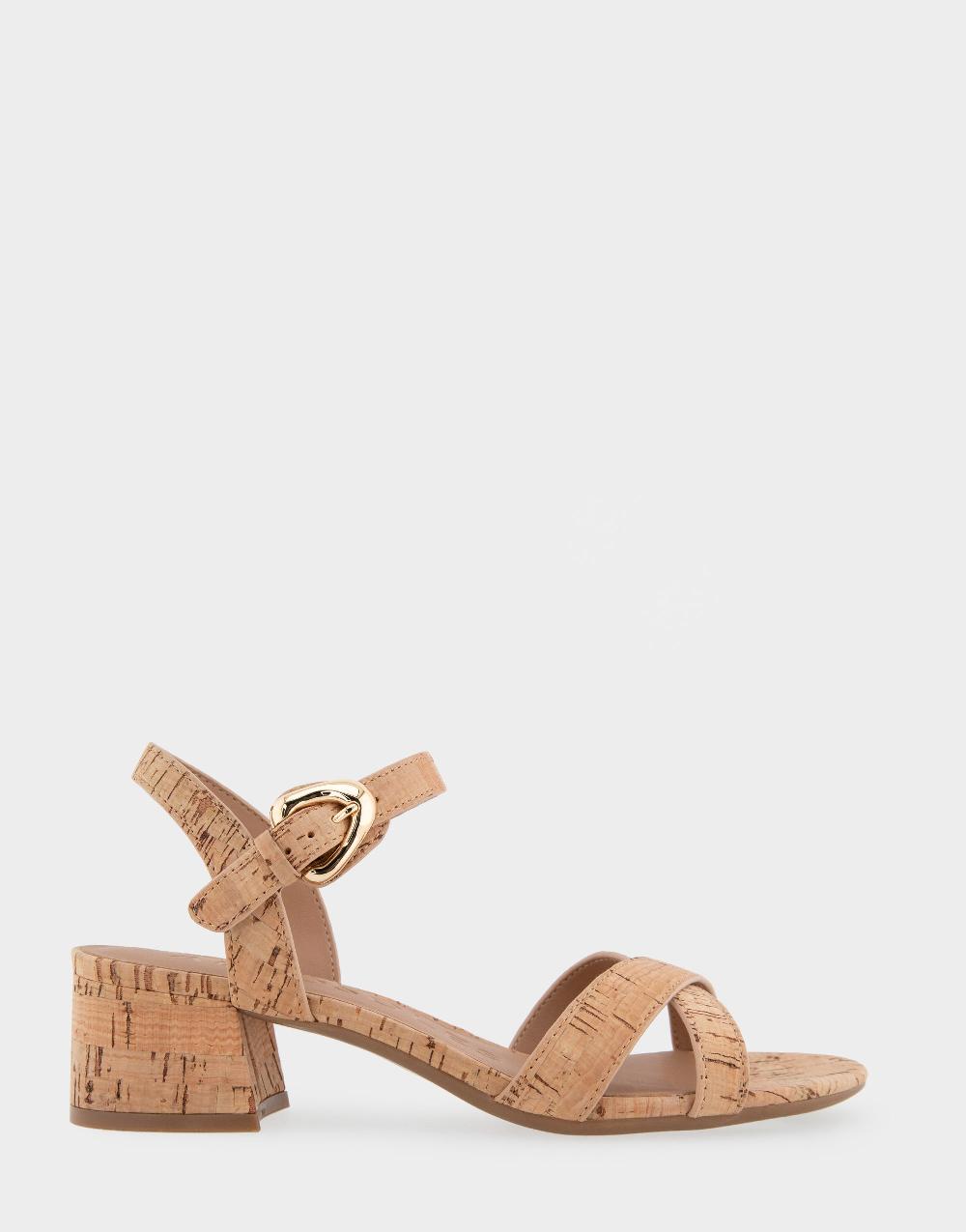 aerosoles Comfortable Women's Dress Sandals in Natural Cork
