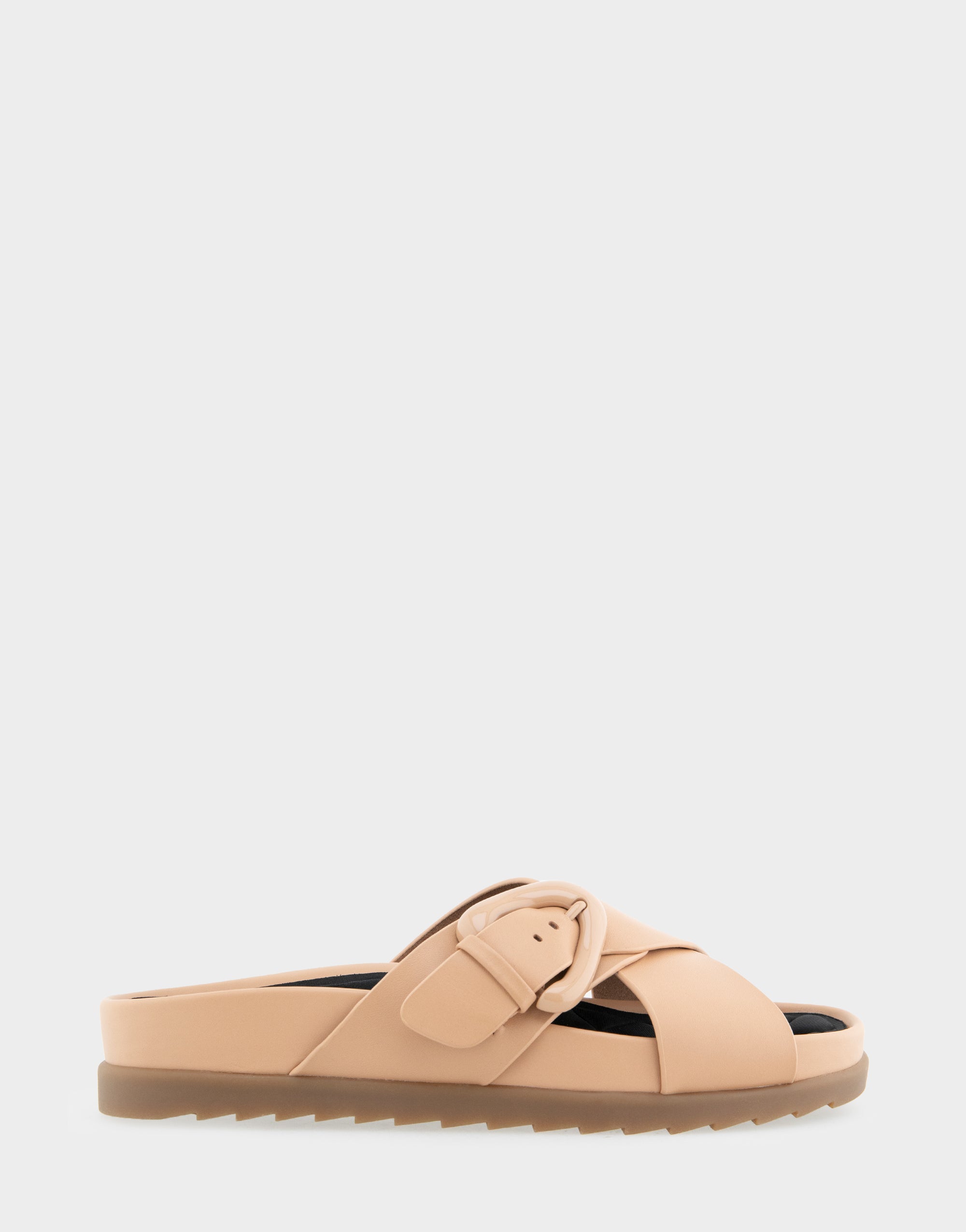 aerosoles Comfortable Women's Footbed Sandals in Beige Bisque Leather