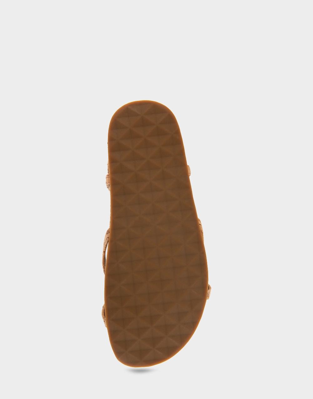 Aerosoles Comfortable Women's Footbed Sandals In Natural Cork