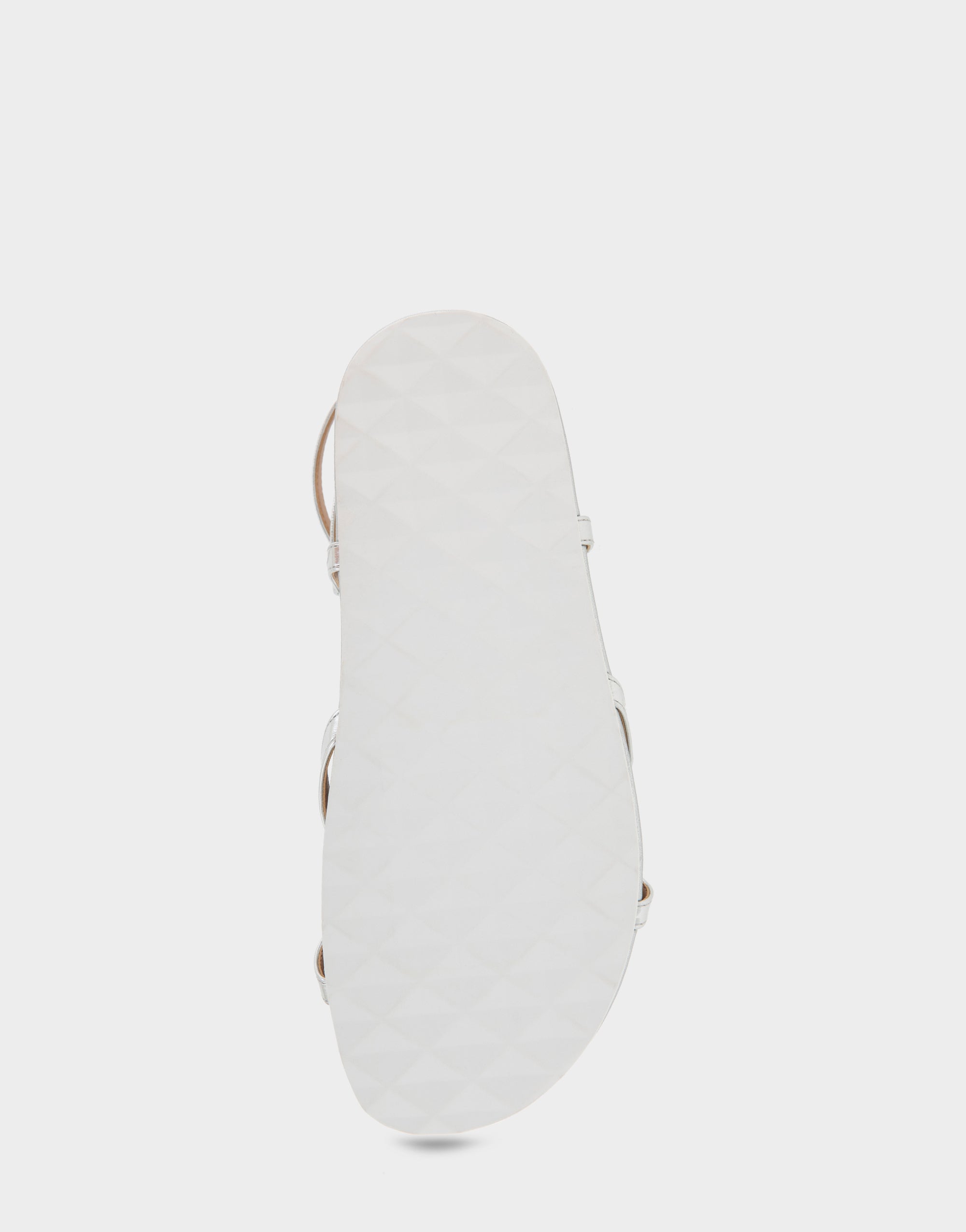 Aerosoles Comfortable Women's Footbed Sandals In Silver Metallic Faux Leather