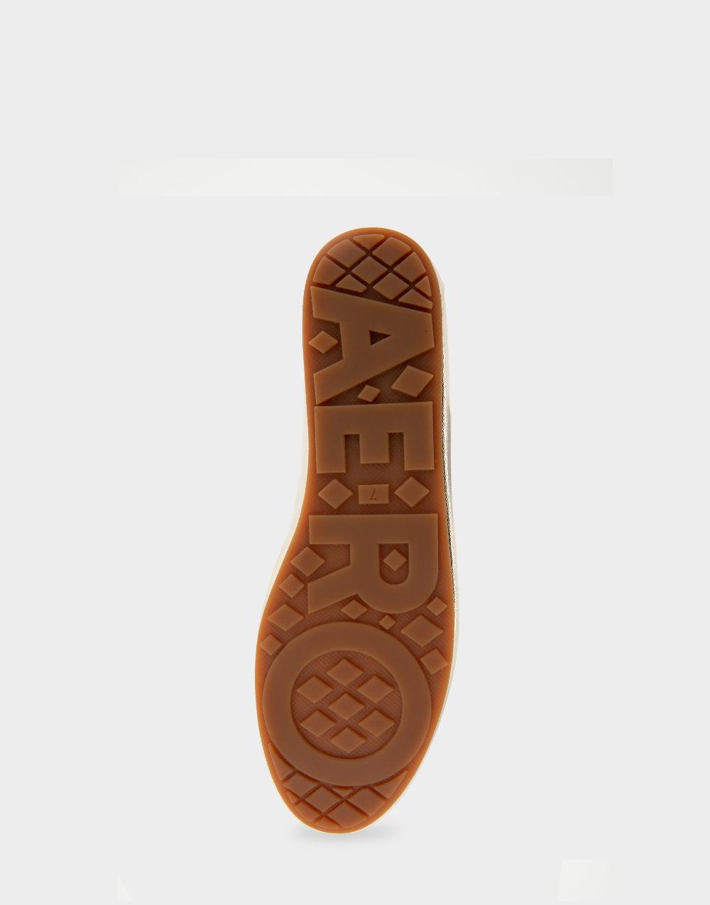 Aerosoles Comfortable Women's Hidden Wedge Ballet Flat In Gold Faux Leather