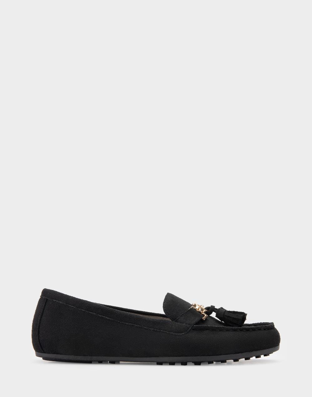 aerosoles Comfortable Women's Loafer in Black Faux Suede