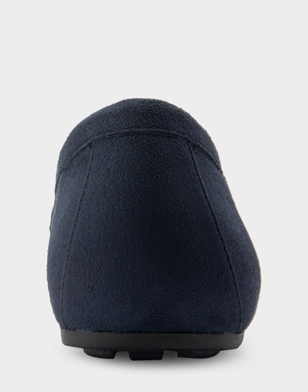 Aerosoles Comfortable Women's Loafer In Navy Faux Suede